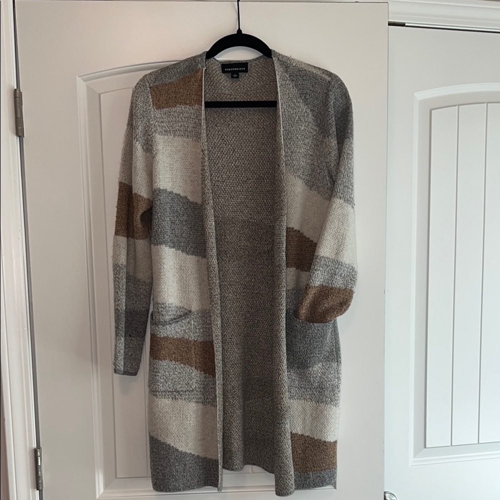 Fortune + Ivy Seamless Open Cardigan